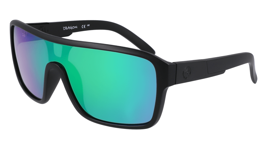 Sunglasses Dragon Dr The Remix Ll Polar 007 Matte Black Ll Green Ion